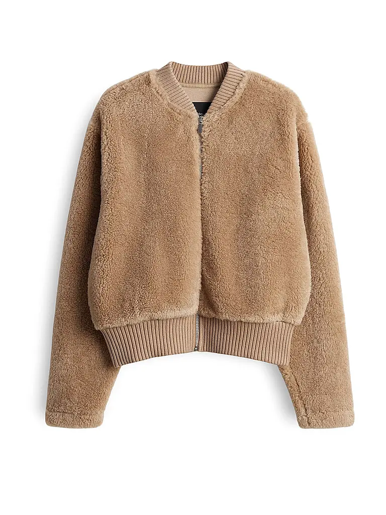 SOMEDAY | Jacke in Felloptik UFURRY | hellbraun