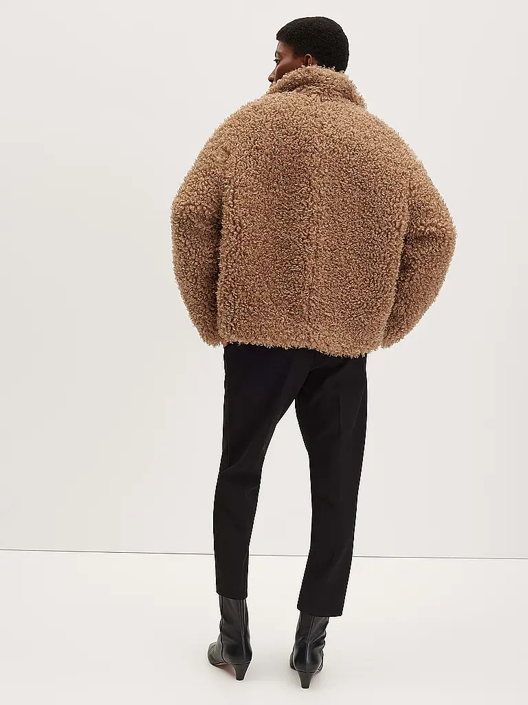 SOMEDAY | Jacke in Felloptik VANTELO SOFT | hellbraun