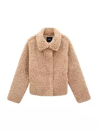 SOMEDAY | Jacke in Felloptik VARIETT | camel