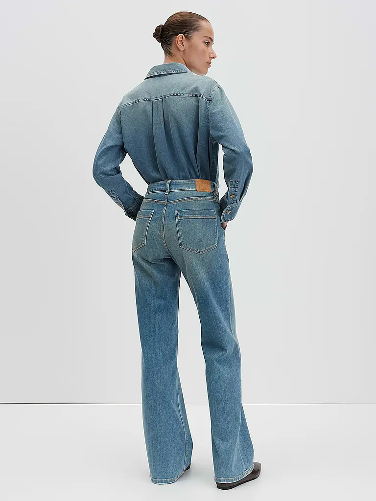 SOMEDAY | Jeans Wide Leg CARIE UTILITY | blau