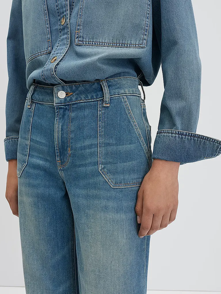 SOMEDAY | Jeans Wide Leg CARIE UTILITY | blau