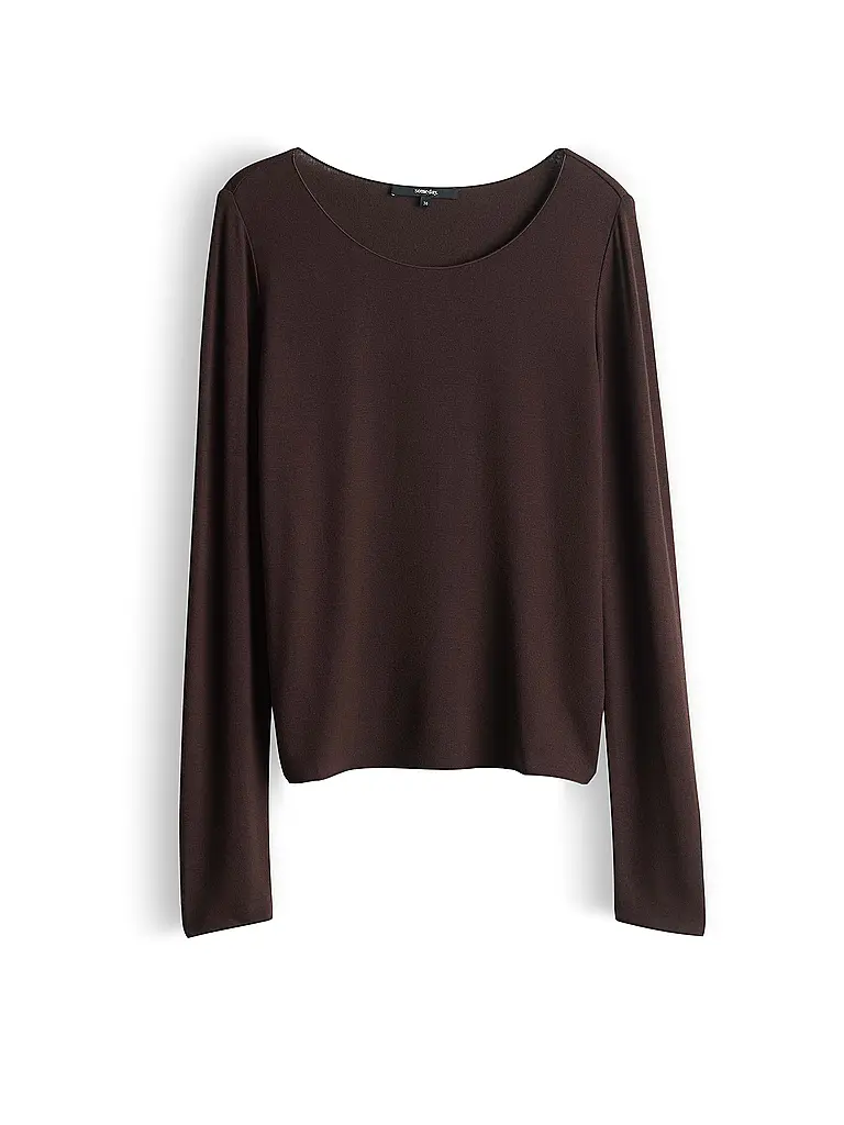 SOMEDAY | Langarmshirt KIROSA SOFT LONG | Braun