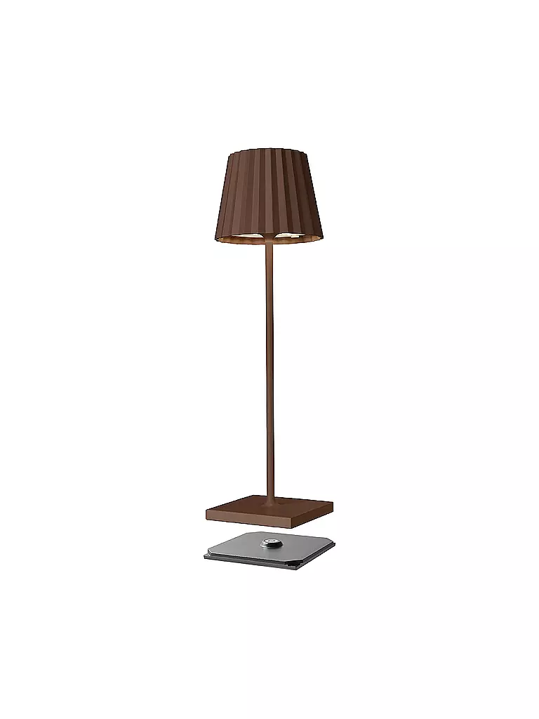 SOMPEX | Troll LED Outdoor Akku Lampe 38cm (Rost) | braun