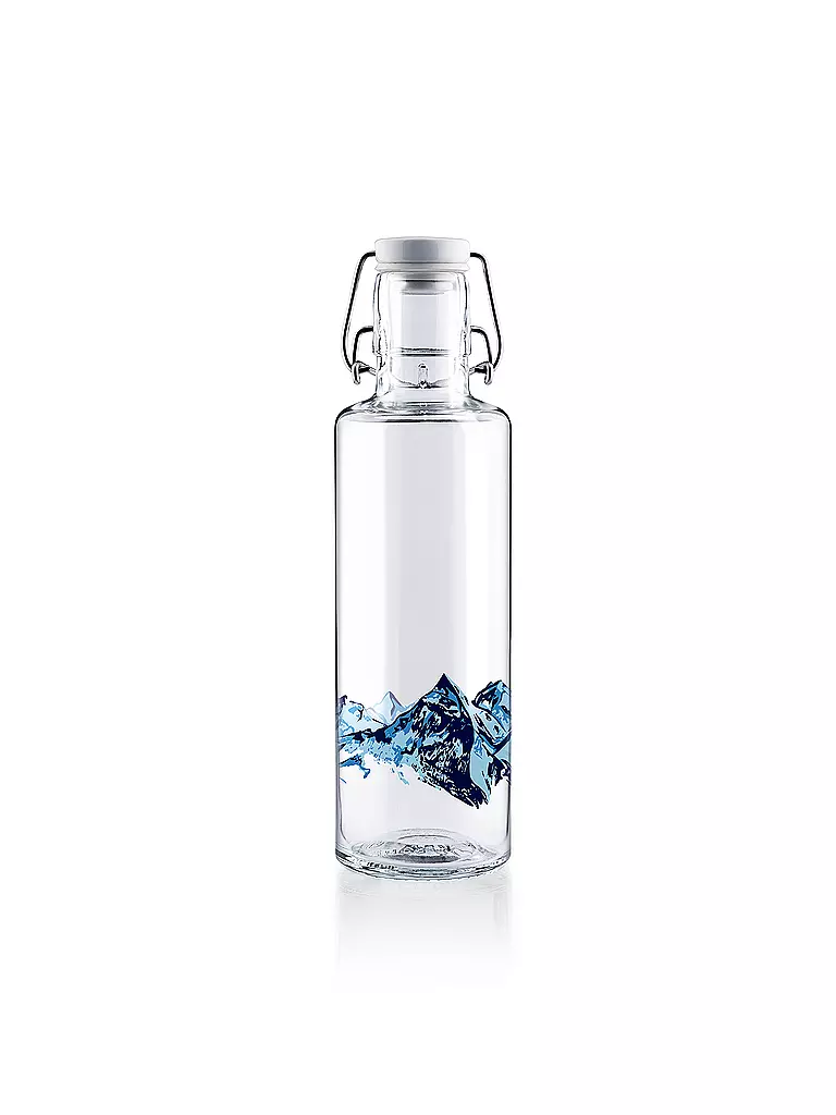SOULBOTTLES | Trinkflasche "Alpenblick" 0,6l | transparent