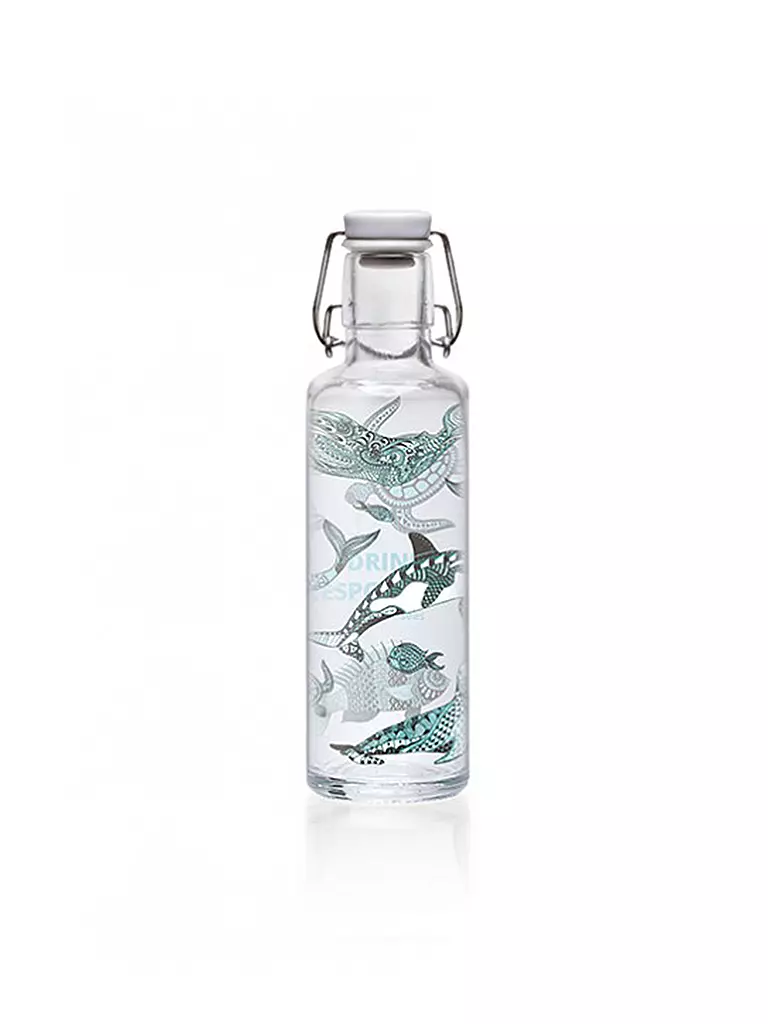 SOULBOTTLES | Trinkflasche "Drink Responsible" 0,6l | transparent