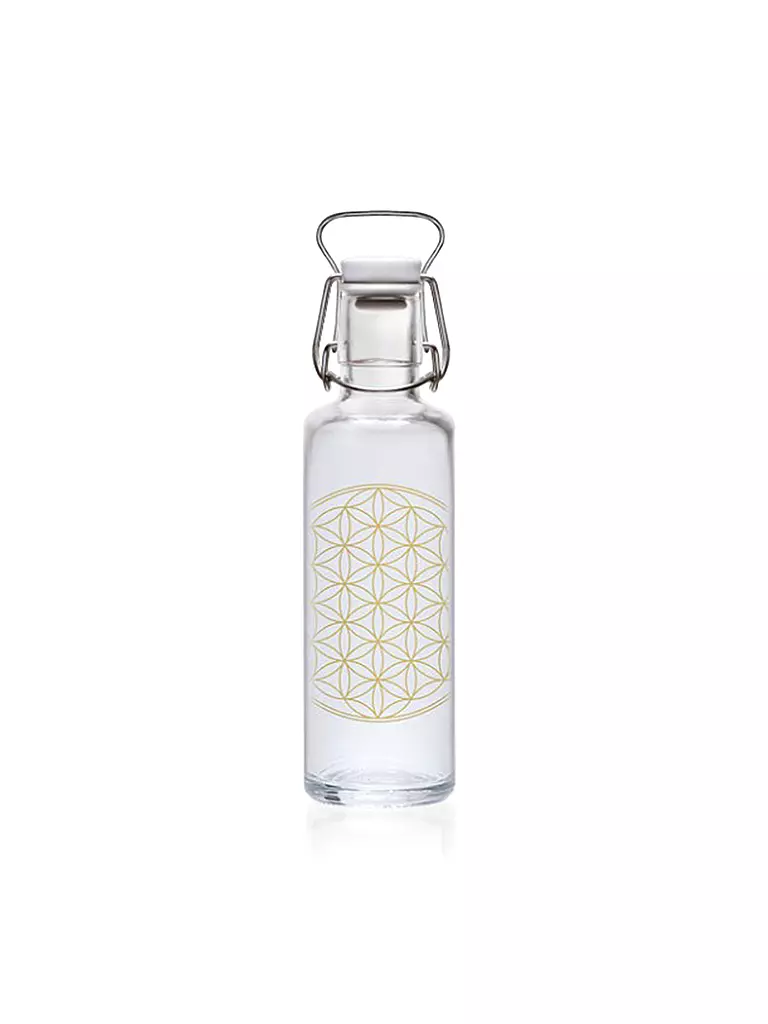SOULBOTTLES | Trinkflasche "Flower of Life" | transparent