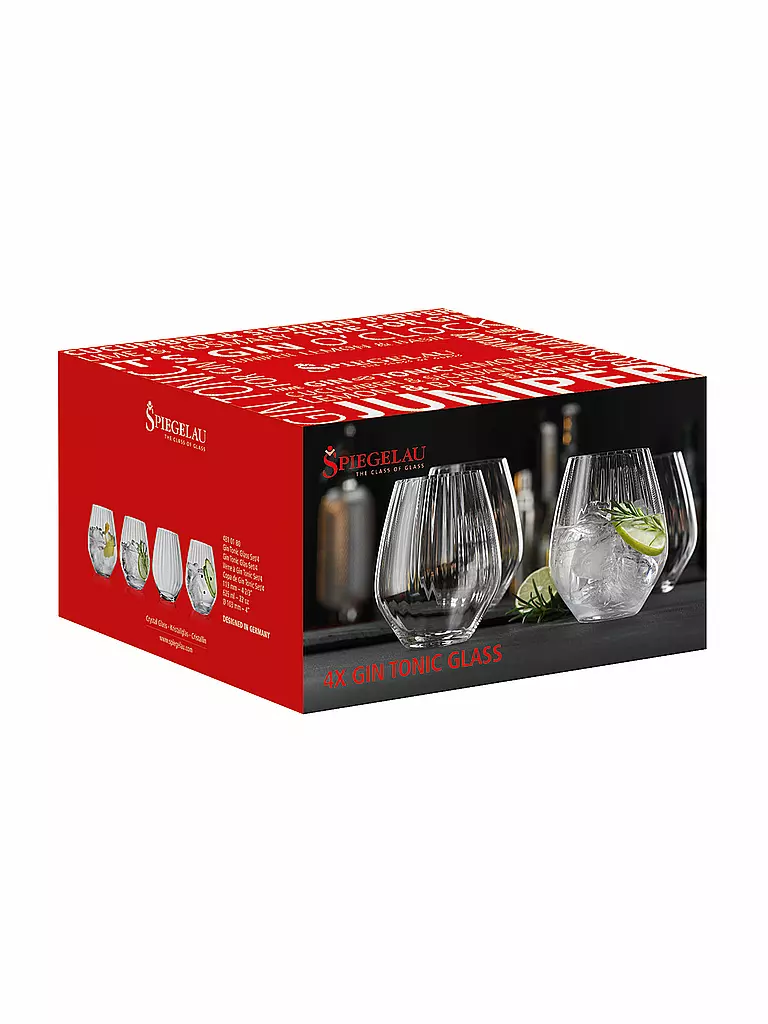 SPIEGELAU | Gin Tonic Glas 4er Set SPECIAL DRINKS | transparent