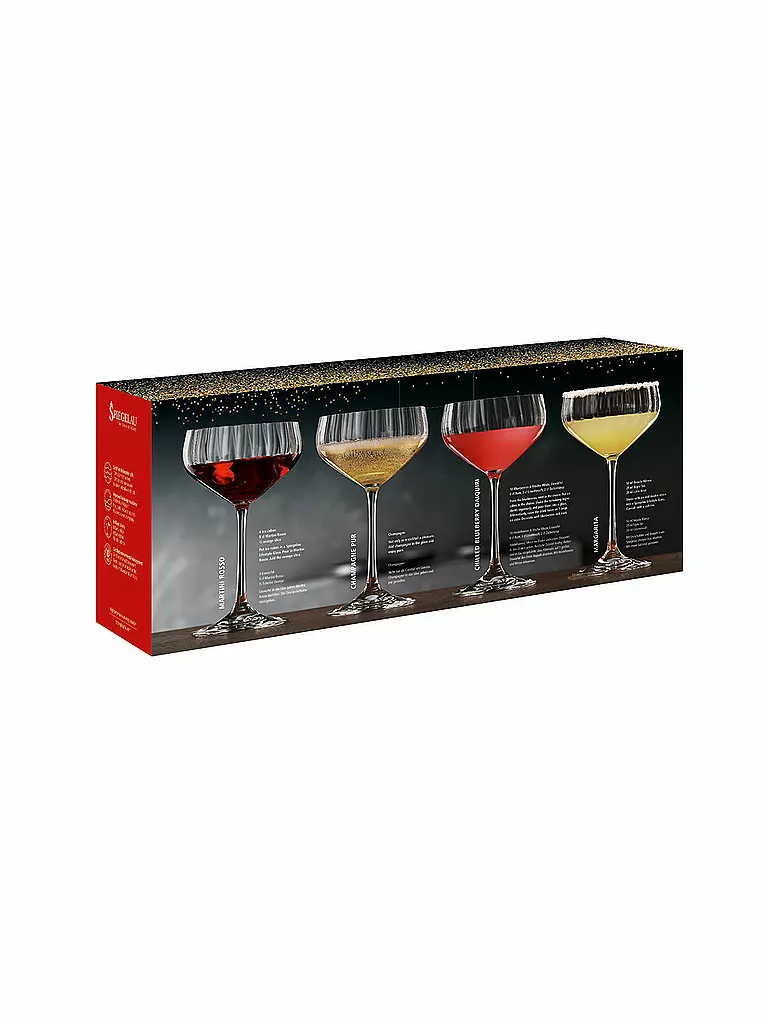 SPIEGELAU | Glas 4er Set Coupette LIFESTYLE 300ml | transparent