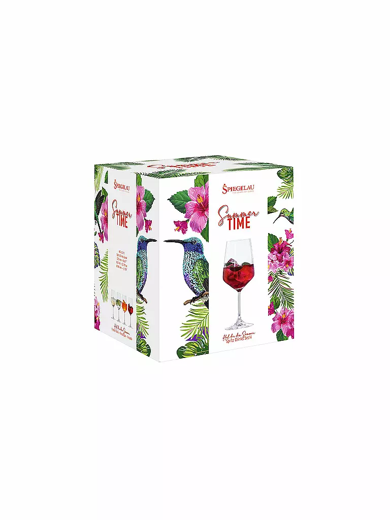 SPIEGELAU | Summertime Spritz Glas 4er Set | transparent