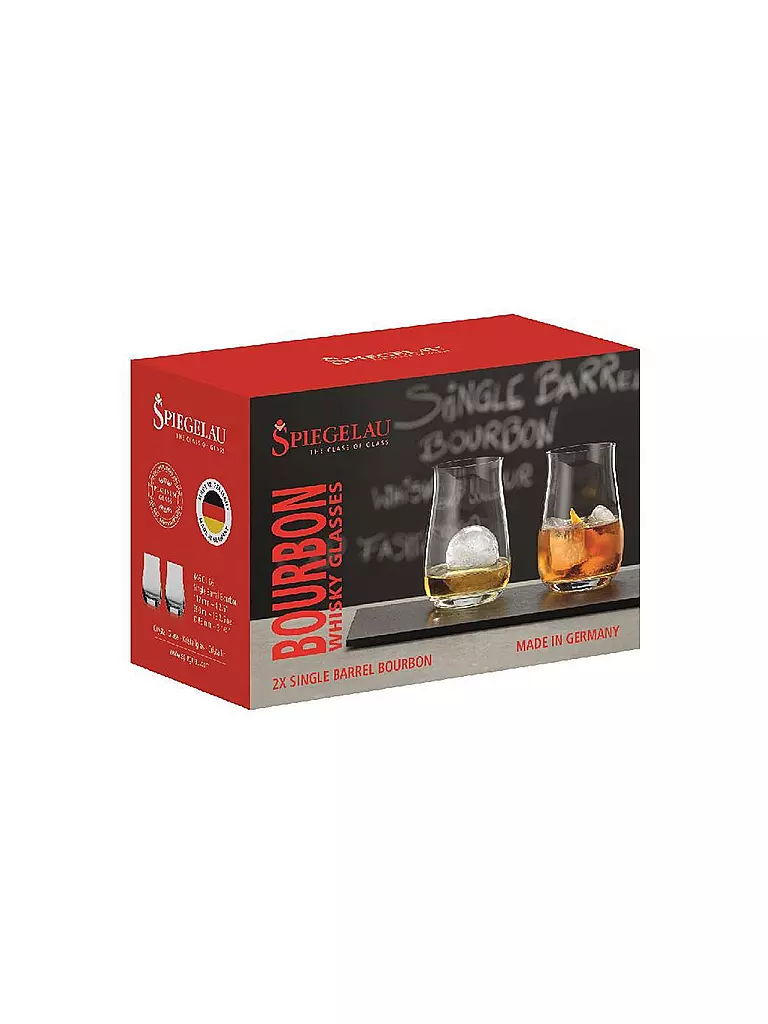 SPIEGELAU | Whiskey Set 2er Single Barrel Bourbon 380ml | transparent