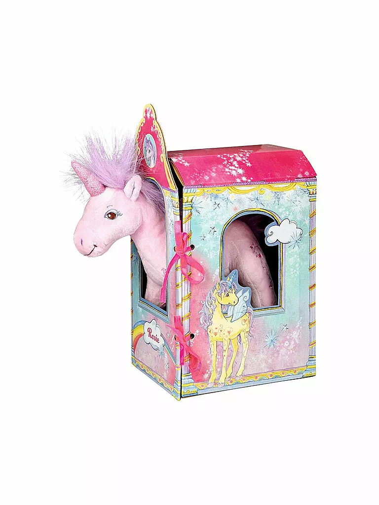 SPIEGELBURG | Einhorn Rosie im Stall "Einhorn-Paradies" | transparent