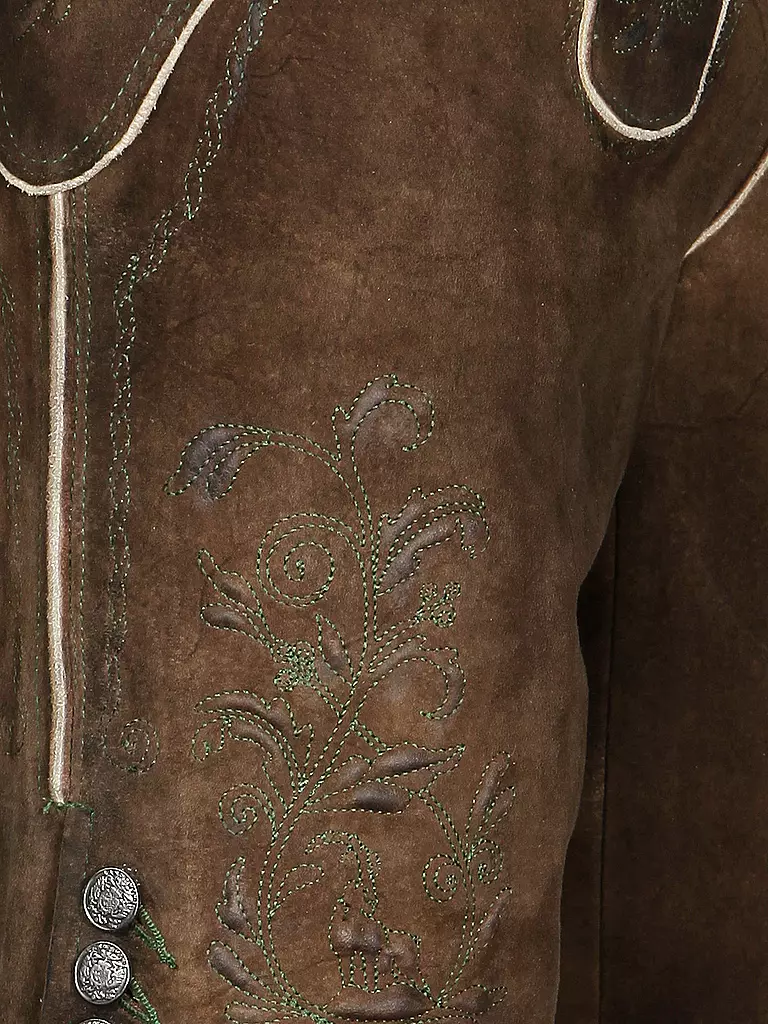 SPIETH & WENSKY | Lederhose mit Latz "Wurzel" | 