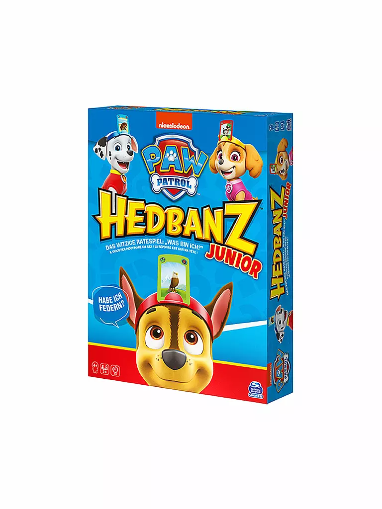 Spin Master Games Hedbanz Junior Paw Patrol, Gioco da Tavolo con Immagini da indovinare per Famiglie e Bambini dai 5 Anni in su
