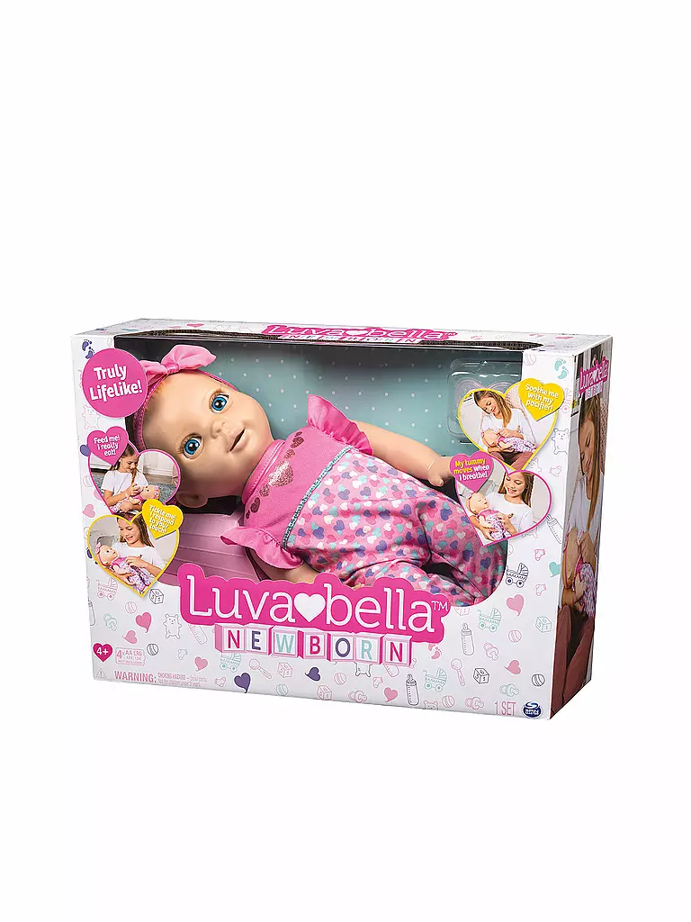 SPINMASTER | Luvabella Newborn - interaktive Baby Puppe 43 cm 6047317 | keine Farbe