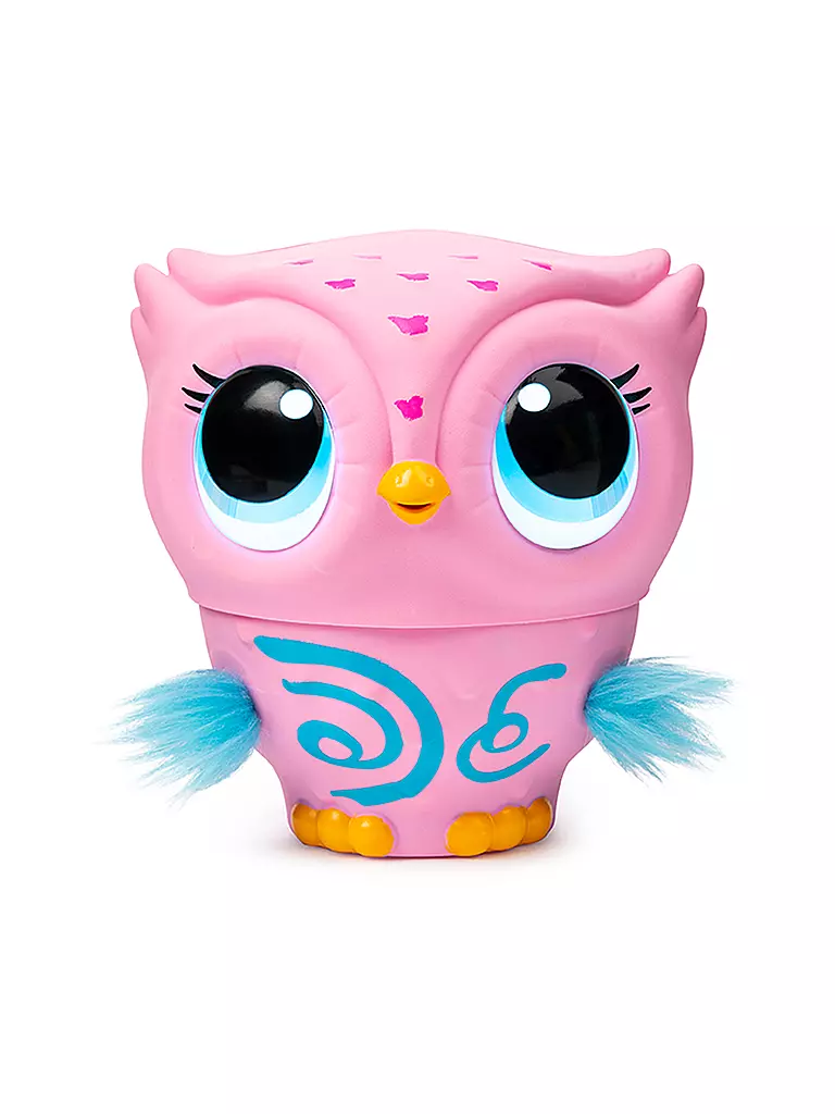 SPINMASTER | Owleez - Fliegende interaktive Spielzeug-Babyeule mit Leuchteffekten und Sounds | transparent