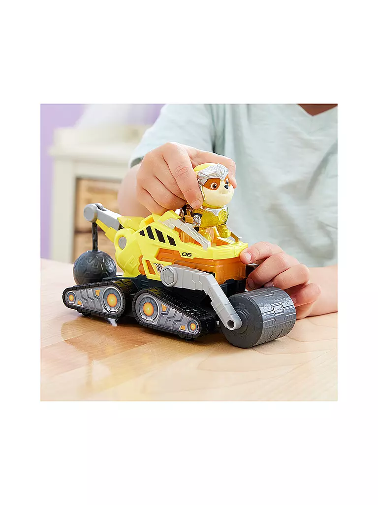 SPINMASTER | PAW Patrol Basis Fahrzeug von Rubble mit Welpenfigur | keine Farbe