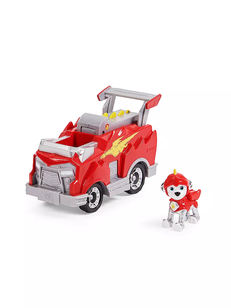 SPINMASTER | PAW Patrol Rescue Knights Basis Fahrzeug Spielzeugauto von Marshall mit Welpenfigur | keine Farbe