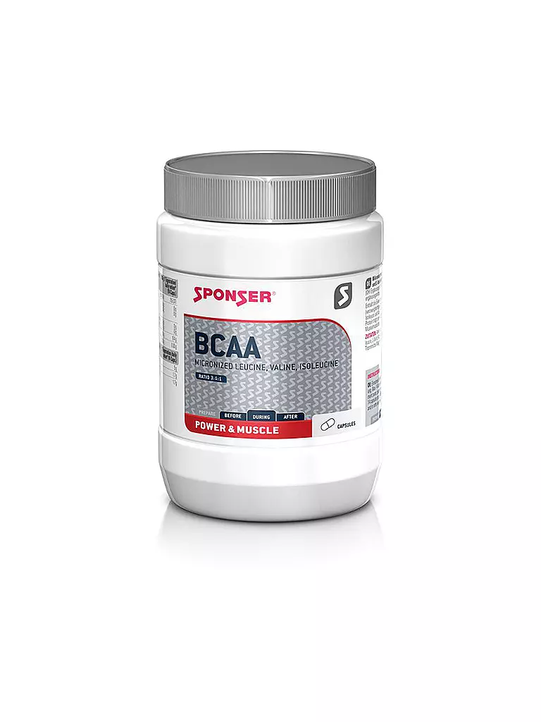SPONSER | BCAA Capsules 3:1:1 neutral, 350 Kapseln in Dose | keine Farbe