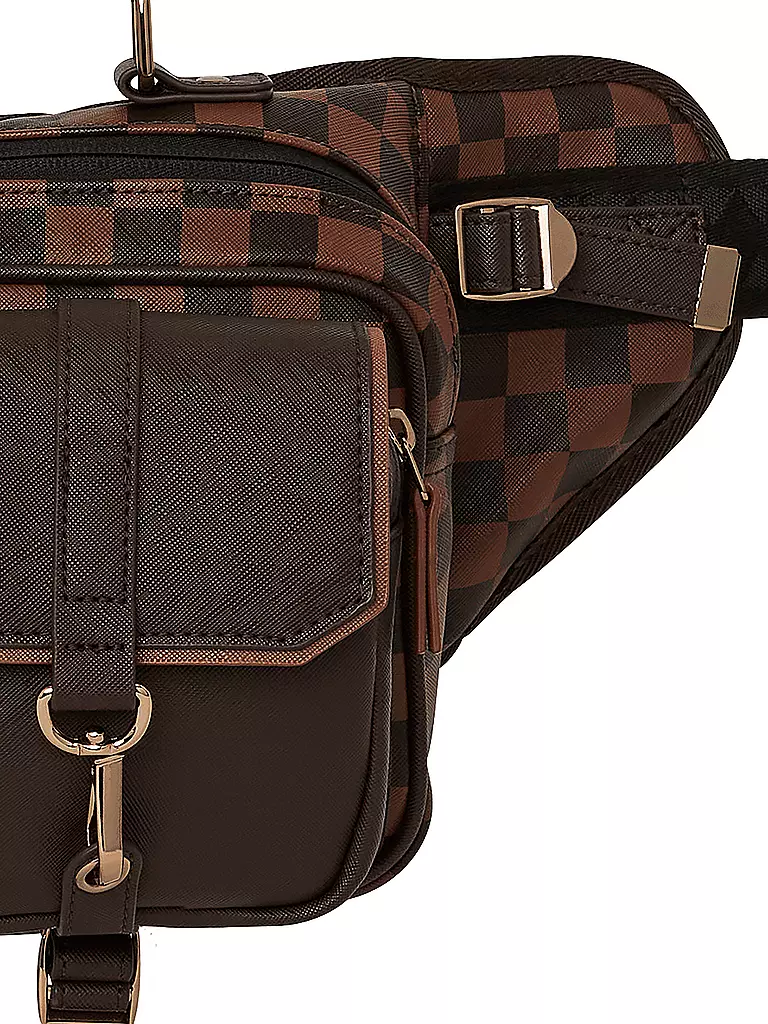 SPRAYGROUND | Gürteltasche CHECKERED SPECIAL OPS | braun