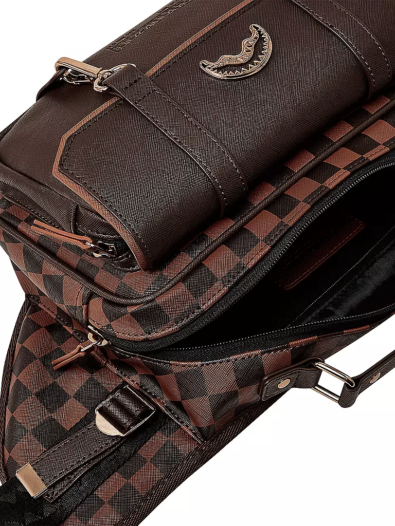 SPRAYGROUND | Gürteltasche CHECKERED SPECIAL OPS | braun