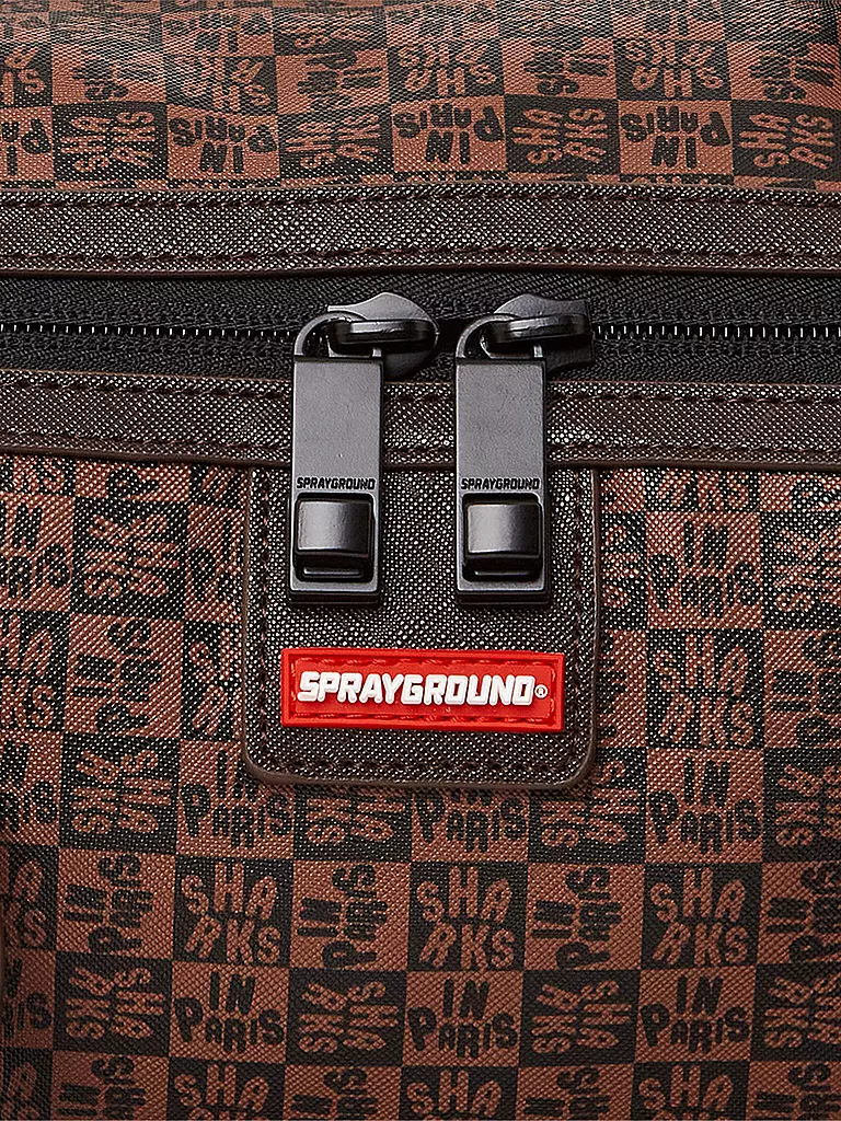 SPRAYGROUND | Tasche - Mini Duffle SHARKS IN PARIS | braun