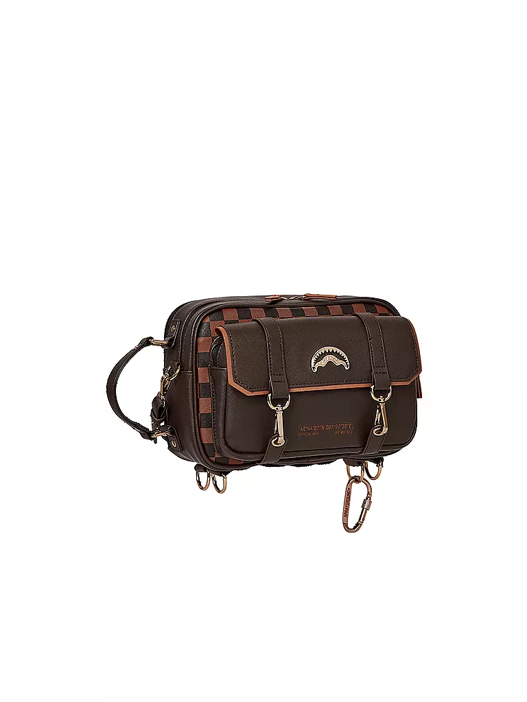 SPRAYGROUND | Tasche - Umhängetasche CHECKERED SPECIAL OPS TOILETRY | braun