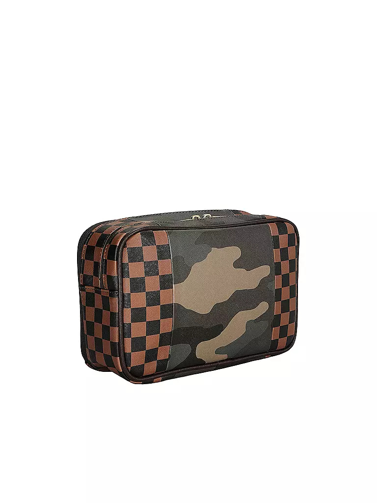 SPRAYGROUND | Toilettetasche  SIP CAMO ACCENT | braun