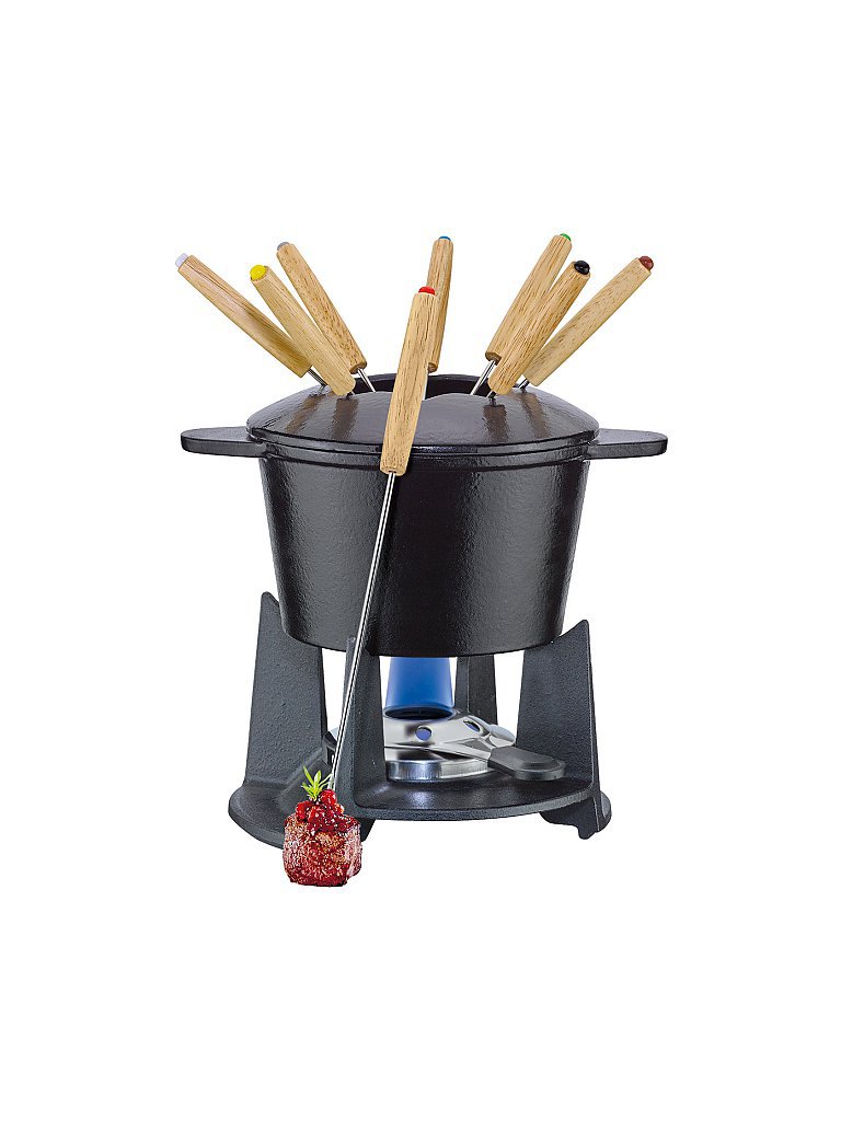 SPRING Guss Fondue Grenoble (Schwarz Matt) schwarz