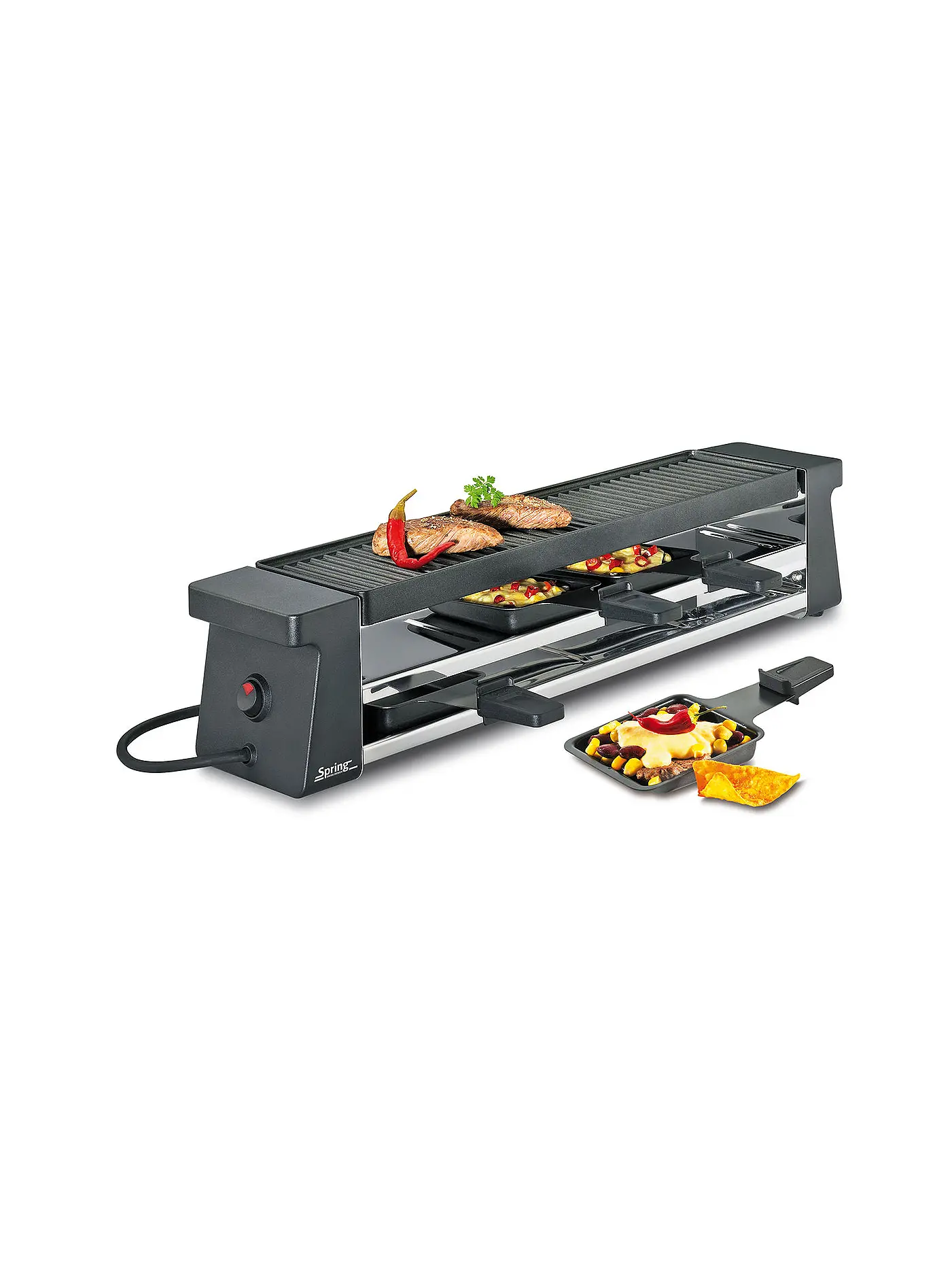 SPRING | Raclette 4 Compact (Schwarz) | schwarz