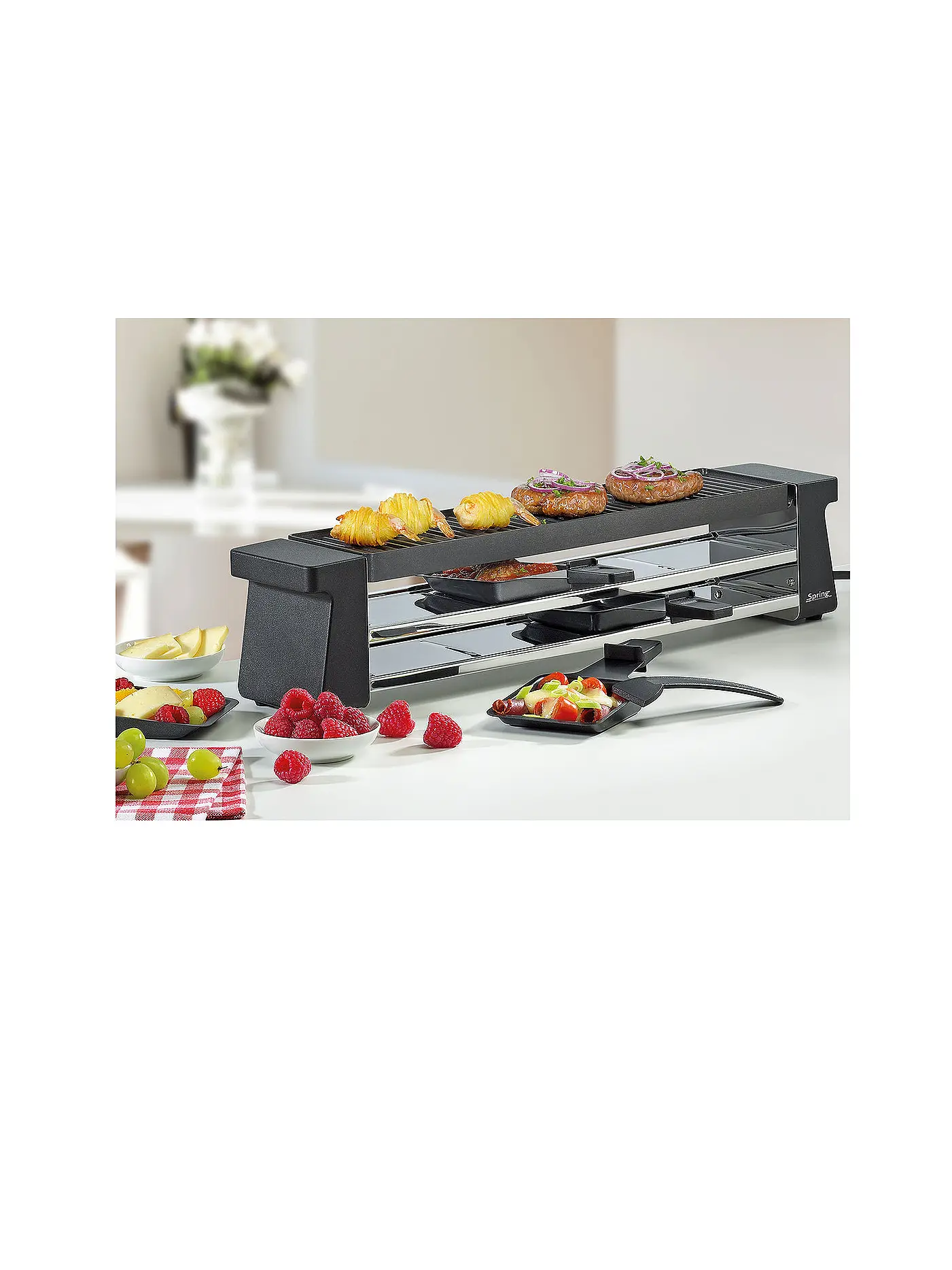 SPRING | Raclette 4 Compact (Schwarz) | schwarz