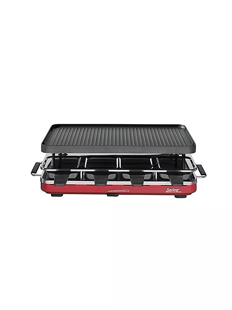 SPRING | Raclette mit Alugrill (8 Personen) 3267513001 | rot