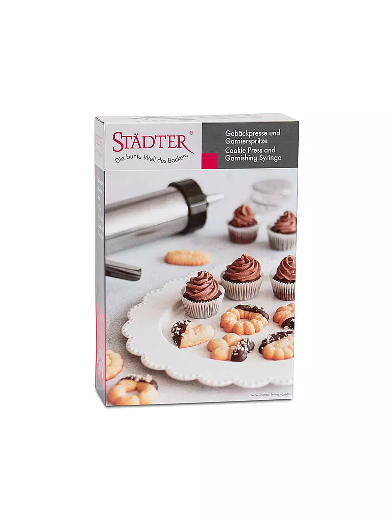 STAEDTER | Gebäckpresse 23tlg Edelstahl | silber
