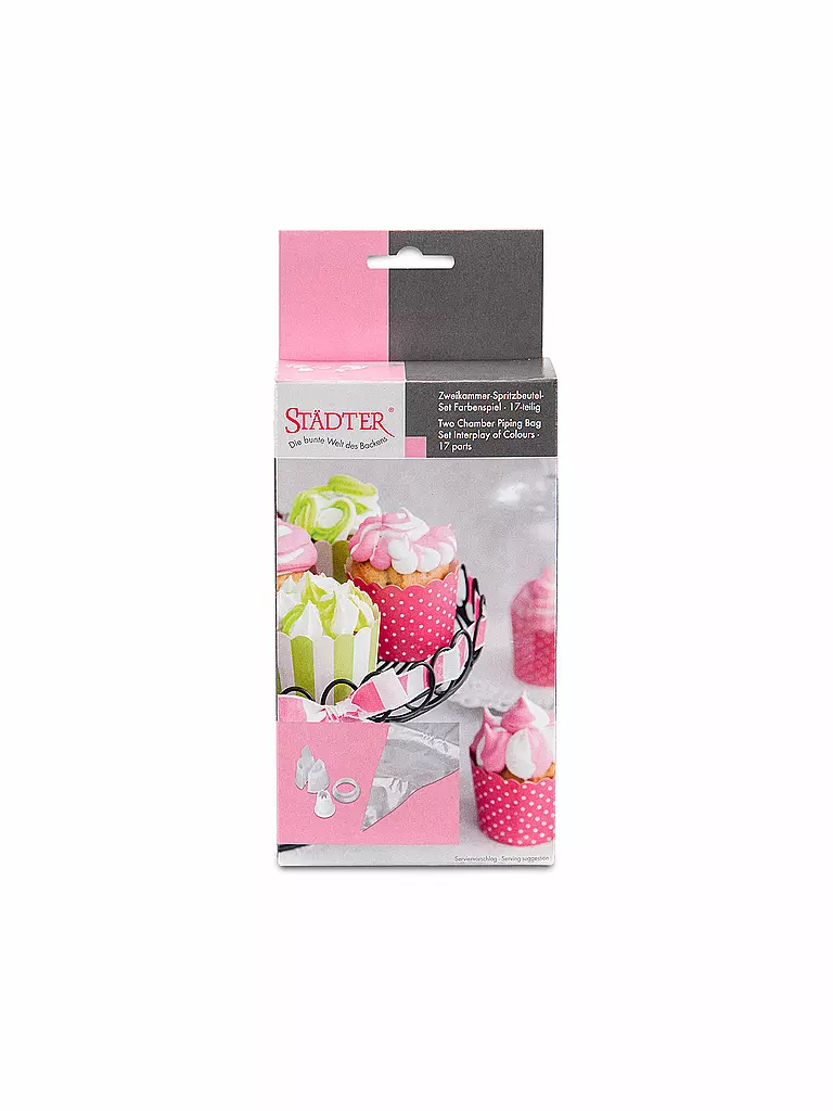 STAEDTER | Zweikammer-Spritzbeutel - Farbenspiel - Set, 17-teilig | keine Farbe