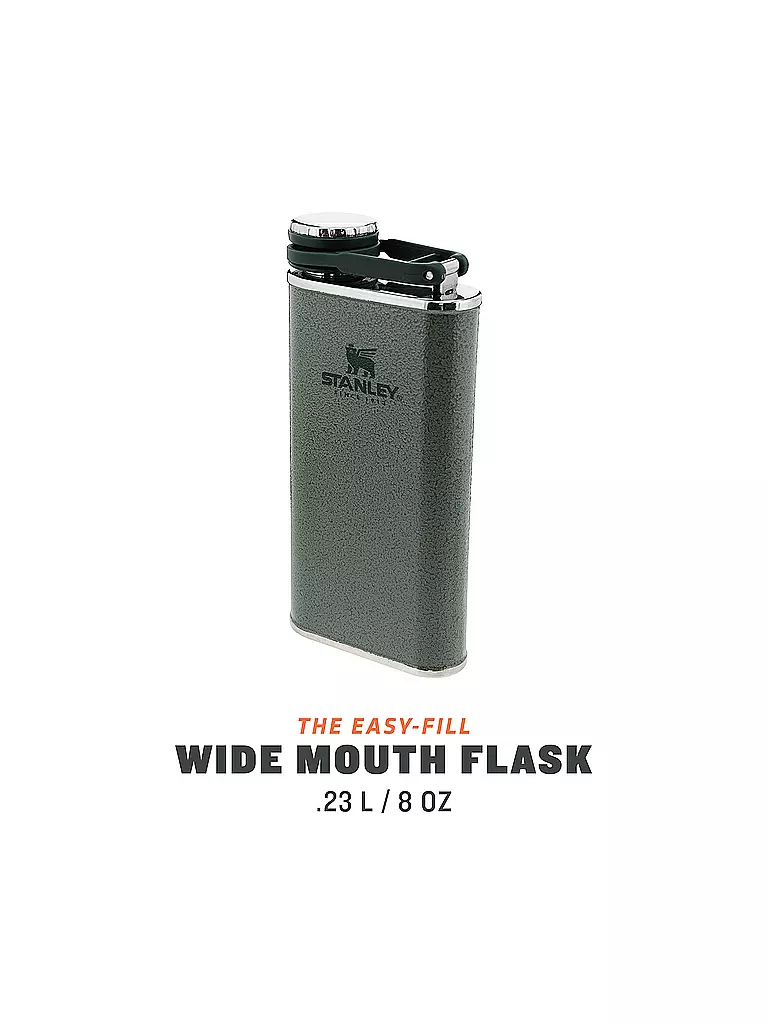 STANLEY | Flachmann Classic Flask 0,23l Grün | orange
