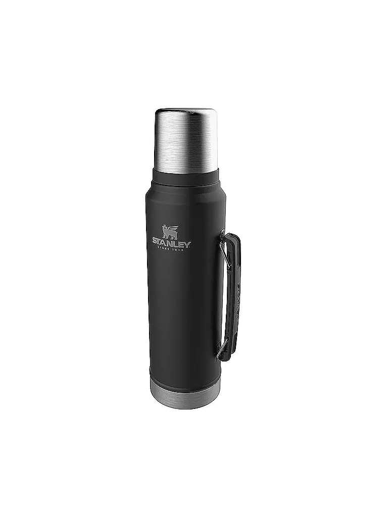 STANLEY | Isolierflasche - Thermosflasche Classic Legendary Bottle 1,l Schwarz | schwarz