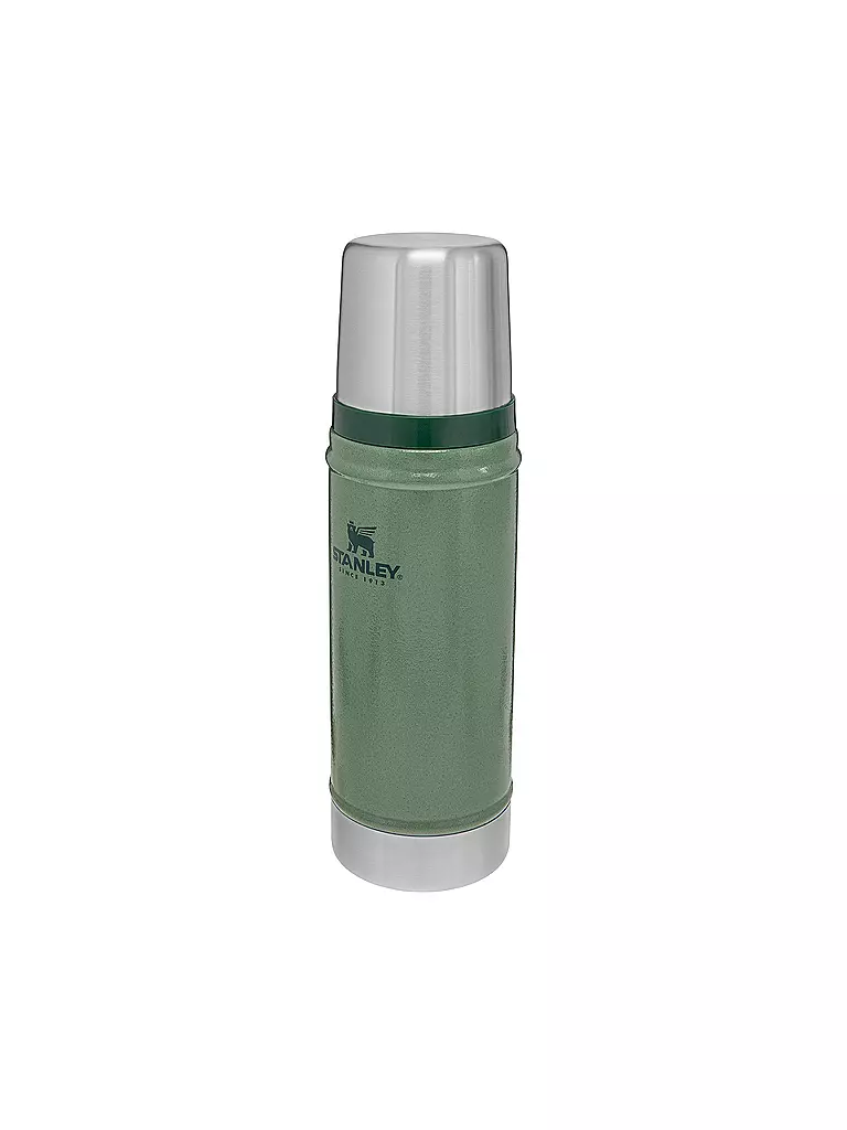 STANLEY | Isolierflasche - Thermosflasche CLASSIC VACUUM BOTTLE 0,47l Green | schwarz