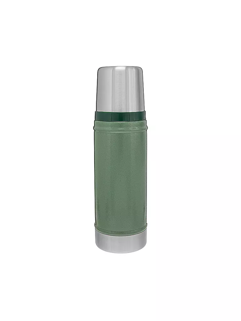 STANLEY | Isolierflasche - Thermosflasche CLASSIC VACUUM BOTTLE 0,47l Green | schwarz