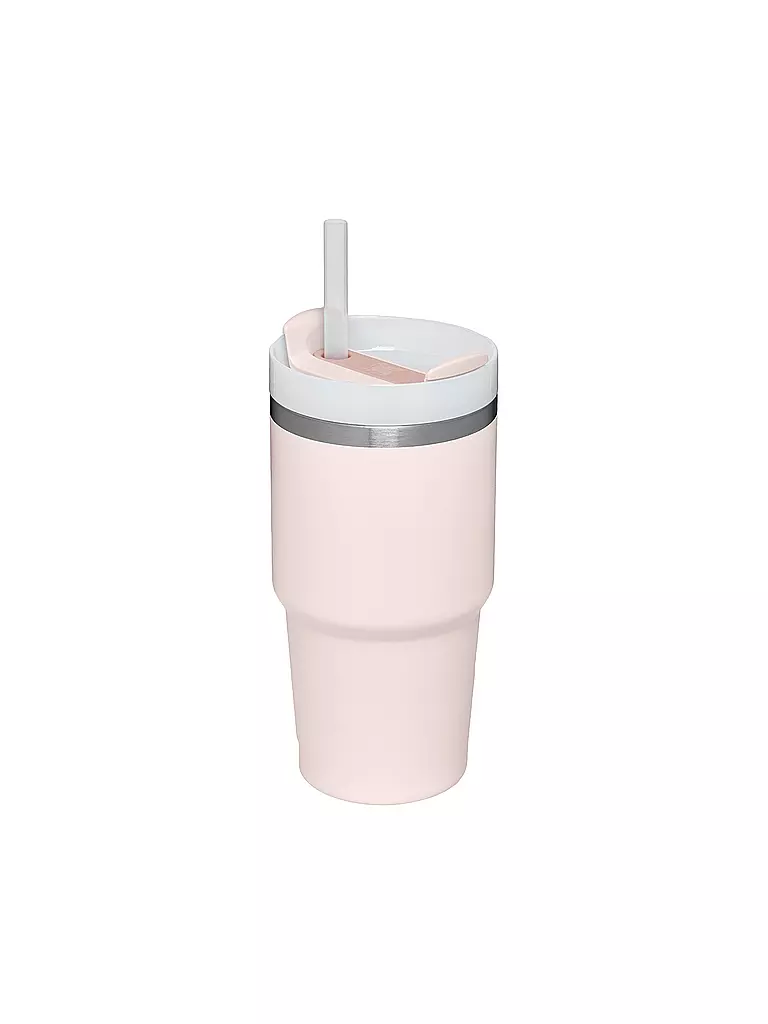 STANLEY | Isolierflasche - Thermosflasche Quencher H2.0  0,6l Rose Quartz | schwarz