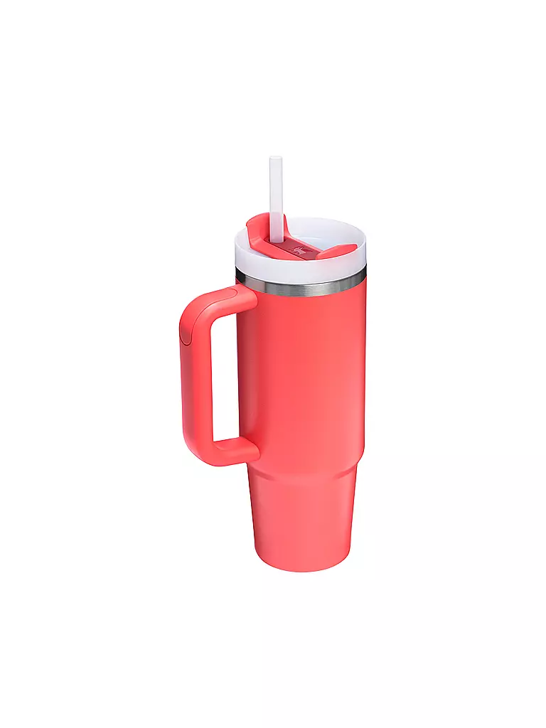 STANLEY | Isolierflasche - Thermosflasche Quencher H2.0 0,89l Hot Coral | hellgrau
