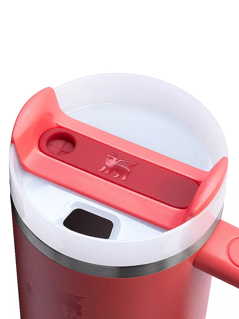 STANLEY | Isolierflasche - Thermosflasche Quencher H2.0 0,89l Hot Coral | hellgrau