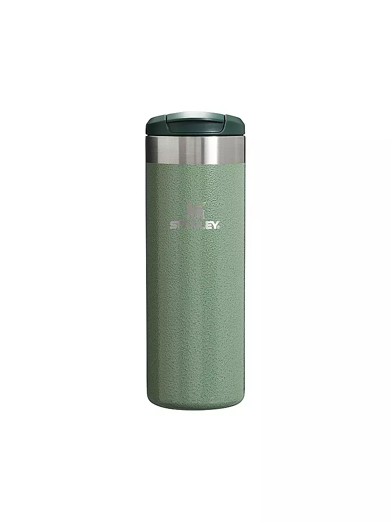 STANLEY | Isoliertrinkbecher AEROLIGHT TRANSIT MUG HAMMERTONE 0,47l | dunkelgrün