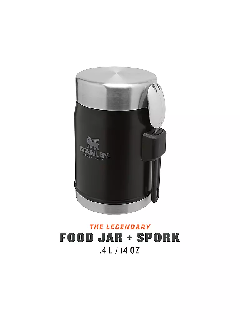 STANLEY | Thermosbehälter Food Jar 0,4l Schwarz | schwarz