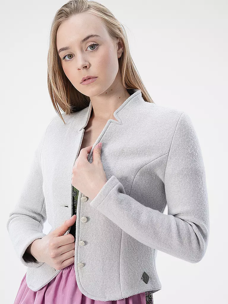 STAPF | Trachtenstrickjacke BRUNA | grau