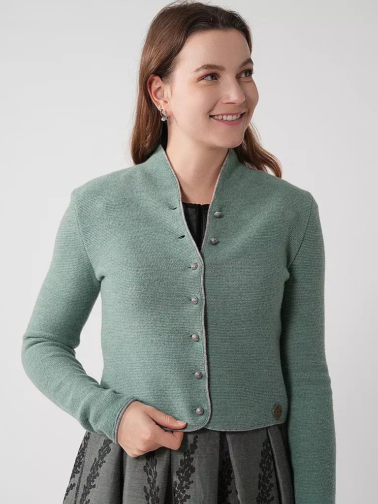 STAPF | Trachtenstrickjacke DORIKA | hellgrau