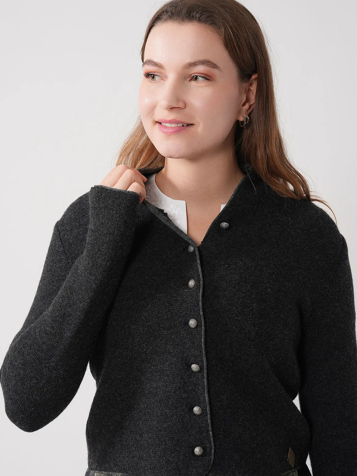 STAPF | Trachtenstrickjacke DORIKA | schwarz