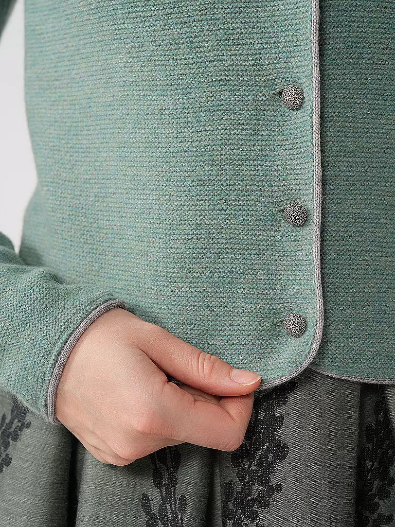 STAPF | Trachtenstrickjacke DORIKA | hellgrau