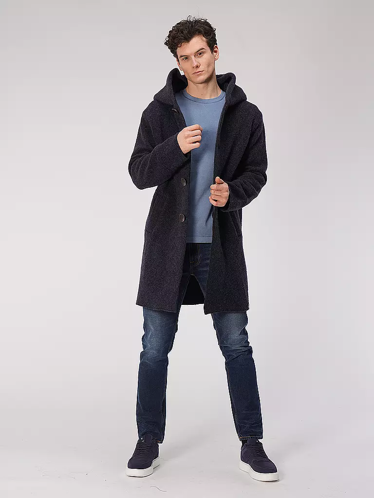 STAPF | Wollmantel Oversized Fit ADRIANIO | dunkelblau