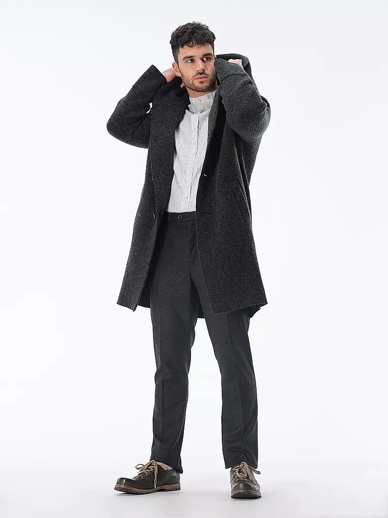 STAPF | Wollmantel Oversized Fit ADRIANO  | grau
