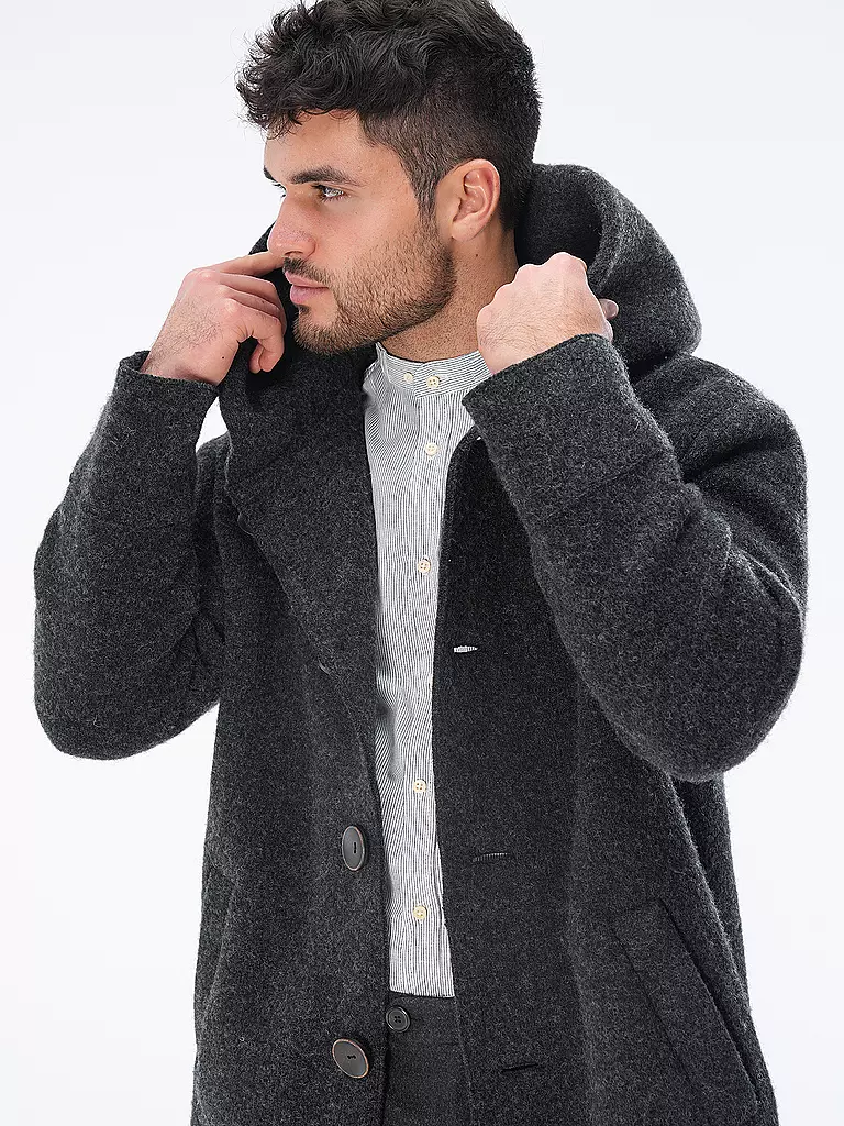 STAPF | Wollmantel Oversized Fit ADRIANO  | grau