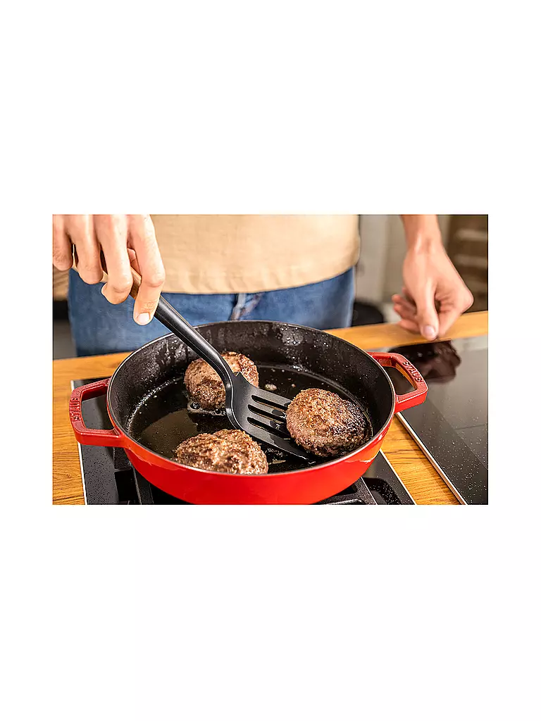 STAUB | Pfannenwender 31cm Akazie / Silikon | braun